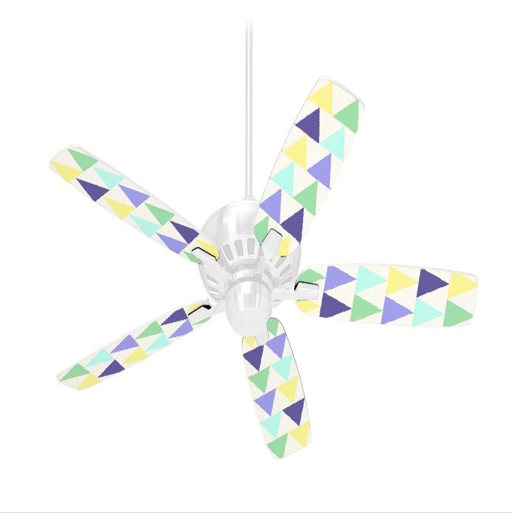 Triangles Cool - Ceiling Fan Skin Kit fits most 42 inch fans (FAN and BLADES SOLD SEPARATELY)