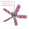 Locknodes 03 Hot Pink (Fuchsia) - Ceiling Fan Skin Kit fits most 42 inch fans (FAN and BLADES SOLD SEPARATELY) view 2