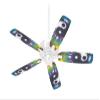 Phat Dyes - Yin Yang - 102 - Ceiling Fan Skin Kit fits most 42 inch fans (FAN and BLADES SOLD SEPARATELY) view 1