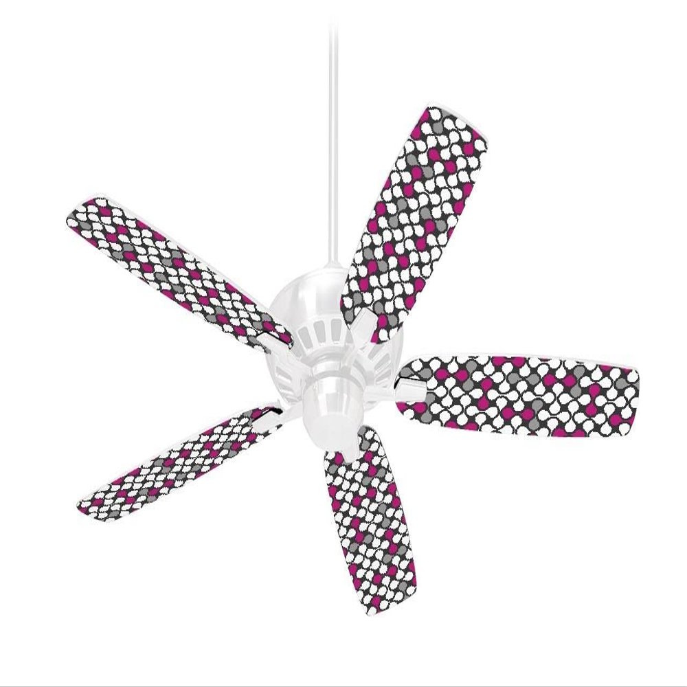 Locknodes 05 Hot Pink (Fuchsia) - Ceiling Fan Skin Kit fits most 42 inch fans (FAN and BLADES SOLD SEPARATELY)