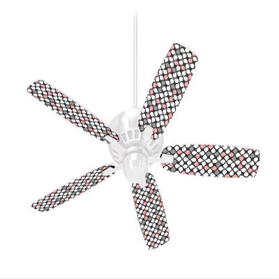 Locknodes 05 Pink - Ceiling Fan Skin Kit fits most 42 inch fans (FAN and BLADES SOLD SEPARATELY)