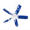 Love and Peace Blue - Ceiling Fan Skin Kit fits most 42 inch fans (FAN and BLADES SOLD SEPARATELY) view 1