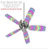 Zig Zag Colors 04 - Ceiling Fan Skin Kit fits most 42 inch fans (FAN and BLADES SOLD SEPARATELY) view 2