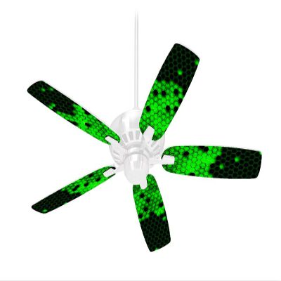 HEX Green - Ceiling Fan Skin Kit fits most 42 inch fans (FAN and BLADES SOLD SEPARATELY)