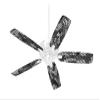 HEX Mesh Camo 01 Gray - Ceiling Fan Skin Kit fits most 42 inch fans (FAN and BLADES SOLD SEPARATELY) view 1