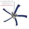 Ripped Colors Blue White - Ceiling Fan Skin Kit fits most 42 inch fans (FAN and BLADES SOLD SEPARATELY) view 2