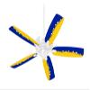 Ripped Colors Blue Yellow - Ceiling Fan Skin Kit fits most 42 inch fans (FAN and BLADES SOLD SEPARATELY) view 1