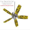 Scattered Skulls Yellow - Ceiling Fan Skin Kit fits most 42 inch fans (FAN and BLADES SOLD SEPARATELY) view 2
