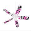 Sexy Girl Silhouette Camo Hot Pink (Fuchsia) - Ceiling Fan Skin Kit fits most 42 inch fans (FAN and BLADES SOLD SEPARATELY) view 1