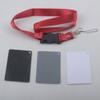 Andoer 3 in 1 Pocket-Size Digital White Black Grey Balance Cards 18% Gray Card with Neck Strap for Digital Photography view 3