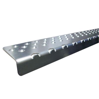 HandiTreads Non Slip Aluminum Stair Nosing, Mill Finish Silver, 2.75" x 30" with Color Matching Wood Screws, Each