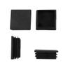 uxcell Hard Plastic Tubing Tube Insert Blanking End Caps 50mmx50mm 12Pcs view 2
