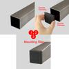uxcell Hard Plastic Tubing Tube Insert Blanking End Caps 50mmx50mm 12Pcs view 4