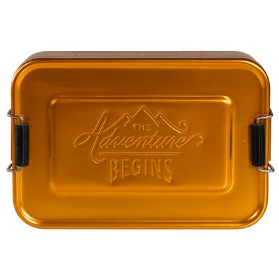 Gentlemen's Hardware Aluminum Lunch Box, Gold