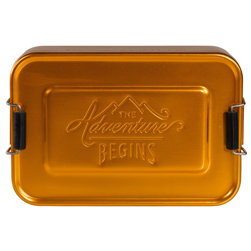 Gentlemen's Hardware Aluminum Lunch Box, Gold
