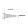 Thermaltronics PM75C300 Conical 0.4mm (0.016in) interchangeable for Metcal SFP-CNL04 view 2
