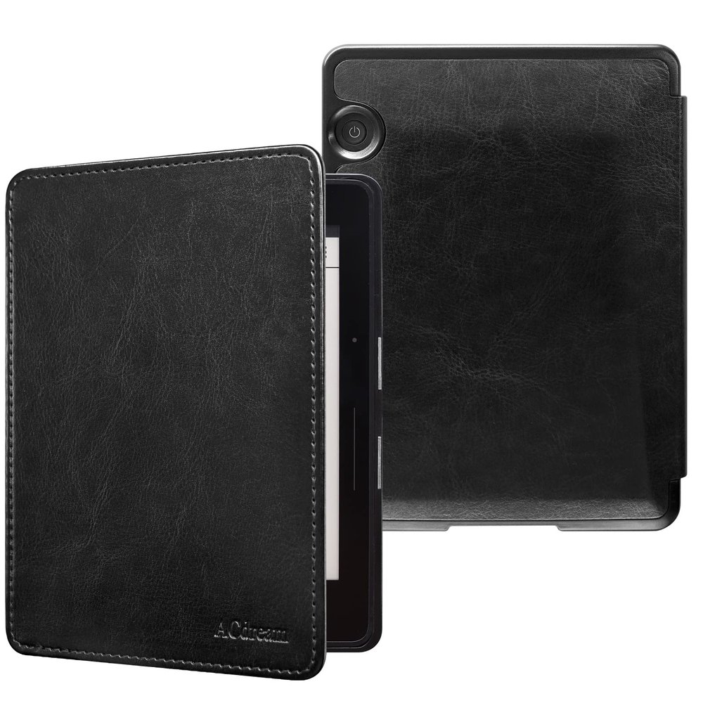 ACdream Kindle Voyage Case, The Thinnest and Lightest Premium PU Leather Cover Case for Kindle Voyage (2014) with Auto Wake Sleep Feature, Black