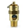 New 1/4" ASME Brass Safety relief Valve 100 PSI American made Compressed air pop off valve view 1
