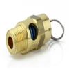 New 1/4" ASME Brass Safety relief Valve 125 PSI American made Compressed air pop off valve view 2