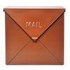 NACH Mailboxes for Outside Wall Mount, 10 x 10 x 4 inch Rustic Brown Mail Boxes for House Outside, Waterproof Mailboxes for Outside - Chicago Style Mail Box view 1