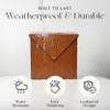 NACH Mailboxes for Outside Wall Mount, 10 x 10 x 4 inch Rustic Brown Mail Boxes for House Outside, Waterproof Mailboxes for Outside - Chicago Style Mail Box view 4