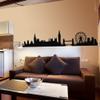 London Skyline Wall Decal London Skyline Silhouette Wall Sticker England City Wall Decor Wall Graphic Home Art Decoration Black view 1