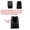 uxcell Rectangle Blanking End Tube Caps Inserts 20mmx40mm 50Pcs Black view 3