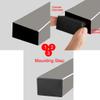 uxcell Rectangle Blanking End Tube Caps Inserts 20mmx40mm 50Pcs Black view 4