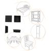 uxcell 100mmx100mm Plastic Square Inserts End Blanking Caps Black 4 Pcs view 3