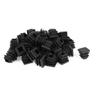 uxcell Plastic Blanking End Cap Square Tube Insert 16mmx16mm 50Pcs Black view 1