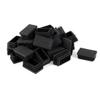 uxcell Rectangle Blanking End Tube Cap Insert Bung 50x30mm 30pcs Black view 1