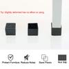 uxcell Plastic Square Tube Inserts End Blanking Caps 28mmx28mm 20Pcs Black view 4