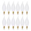 Simba Lighting Candelabra Flame Tip Frosted CA10 25W E12 Base 120V, 12 Pack view 1