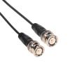 Amphenol CO-174BNCX200-004 Black RG174 Coaxial Cable, 50 Ohm, BNC Male to BNC Male, 4' view 1