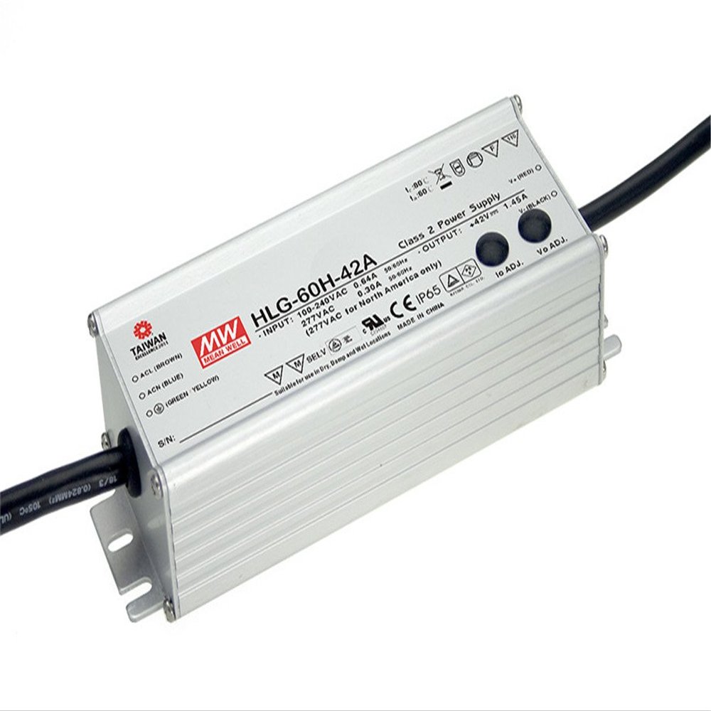 [PowerNex] Mean Well HLG-60H-48B 48V 1.3A 62.4W Single Output Switching LED Power Supply with PFC