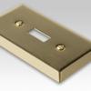 Amerelle Century Quintuple Rocker Steel Wallplate in Polished Brass view 2