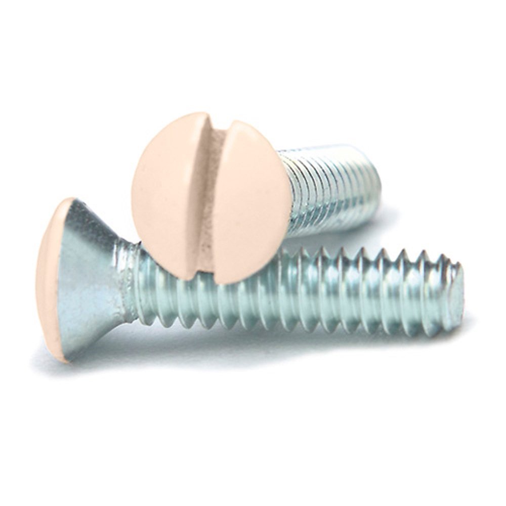 AMERELLE PSIV Wallplate Screws, 1/2", Ivory