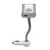 MaximalPower Replacement Hands-Free FM Transmitter Radio for Car MP3 USB Bluetooth Smartphones Android iPhone - White Silver view 1