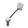 MaximalPower Replacement Hands-Free FM Transmitter Radio for Car MP3 USB Bluetooth Smartphones Android iPhone - White Silver view 2