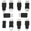 Blacell OTG 5 Pin F/M Mini Changer Adapter Converter USB Male to Female Micro USB view 1