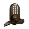 MiLocks DKL-02AQ Electronic Keyless Entry Touchpad Lever Door Lock, Antique Brass view 1