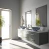 Vigo Vessel Sink Oceania Blue - 17 Artistic Round Bowl Sink for Bathrooms, Tempered Glass Above Counter Bathroom Sink with NonStickShield, QuickDrain & TempGuard, Modern Luxury Design view 4