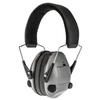 Radians Transverse Electronic Earmuff, Black Frame/Silver Finish view 1