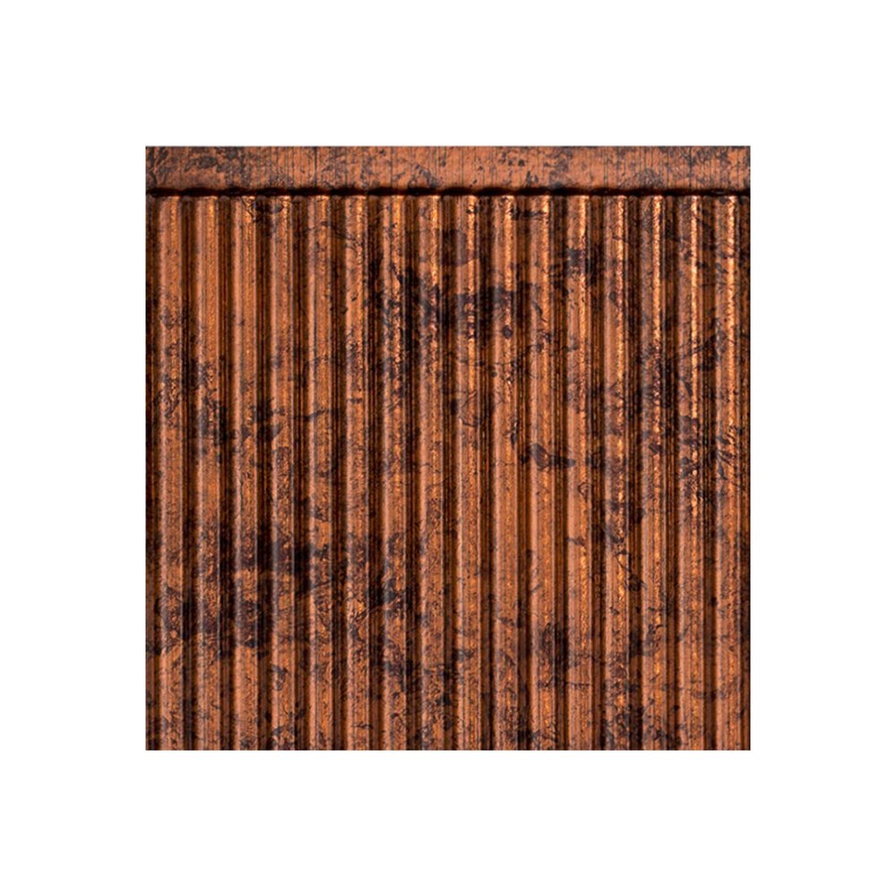 FASDE Rib Decorative Vinyl Backsplash Panel in Moonstone Copper (6X6 Inch Sample)