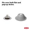 OXO Good Grips Silicone Shower & Tub Drain Protector, Hair Drain Catcher view 2