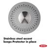 OXO Good Grips Silicone Shower & Tub Drain Protector, Hair Drain Catcher view 4