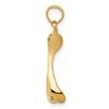 Charms Collection 14k Wishbone Pendant K2766 view 2