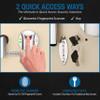 Barska Biometric Fingerprint Digital Security Hidden In Wall Safe Between Standard Wall Studs 0.83 Cu Ft - Right Opening view 3