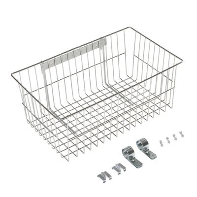Nexel Wire Basket, Chrome Finish, 17"W x 7"L x 10"H
