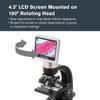 Celestron  TetraView LCD Digital Microscope  4.3" Screen  5MP Camera  40x1600x Magnification  Rotating Head  SD Card Included TV Output  Ideal for Slides, Labs, Classrooms, Biology, Education view 3